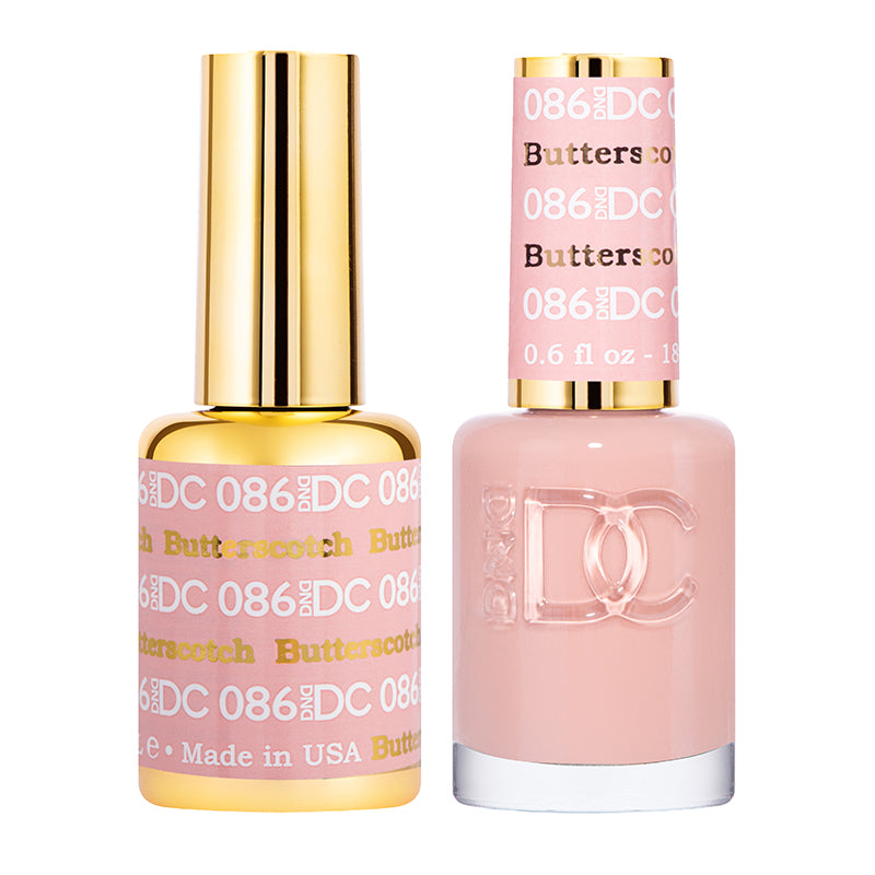 DND DC Duo #086 Butterscotch – Gel + Laca a juego 0.5 fl oz