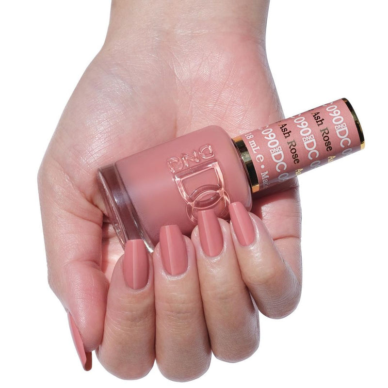 DND DC Duo #090 Rosa Ceniza – Gel + Laca a juego 15 ml