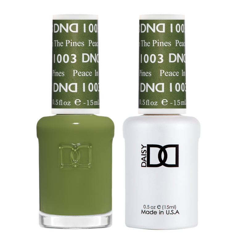 Gel y laca DND n.° 1003 Paz en los pinos – 14 ml (0,5 fl oz) UV/LED para remojar