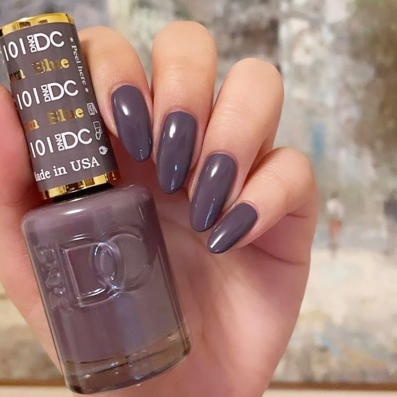 DND DC Duo #101 Ciruela Azul – Gel + Laca a juego 15 ml