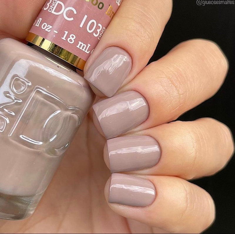 DND DC Duo #103 Marrón Bambú – Gel + Laca a juego 15 ml