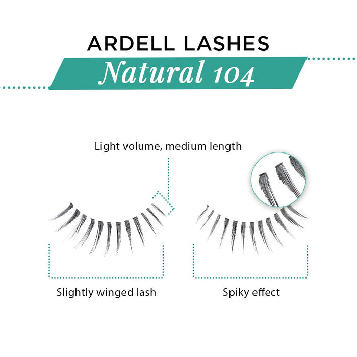 Ardell - Strip Lashes - Natural 104 (4 Pack)