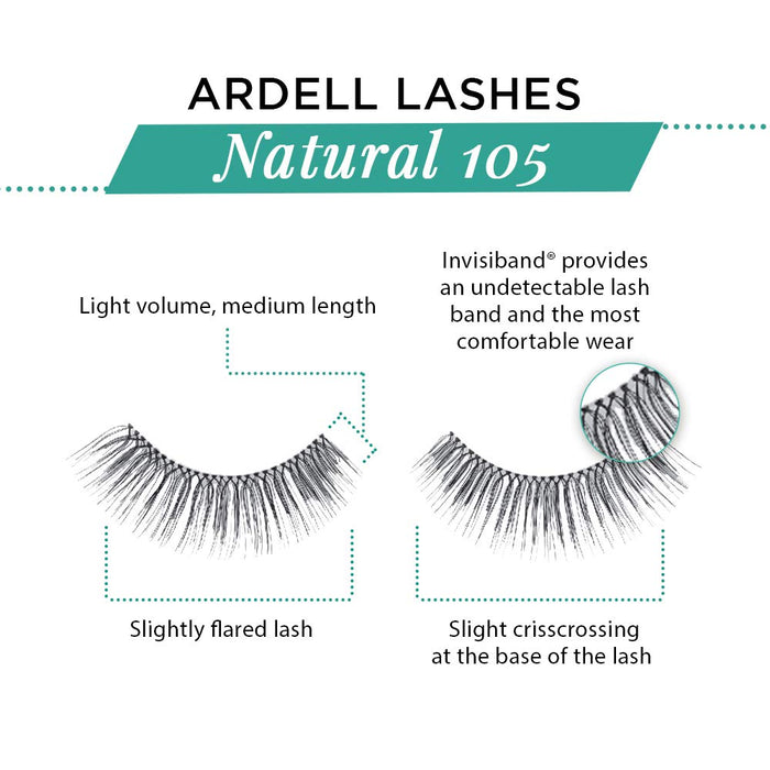 Ardell - Strip Lashes - Natural 105 (4 Pack)