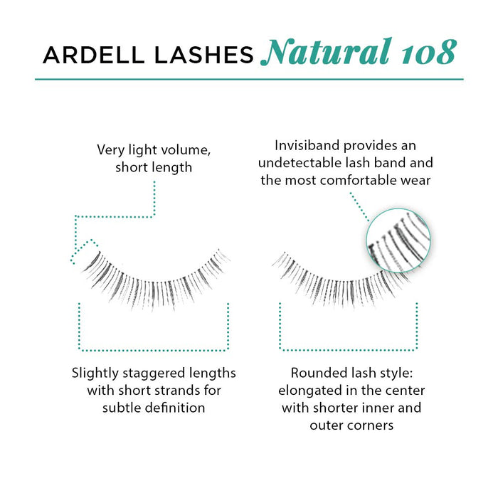 Ardell - Strip Lashes - Natural 108 (4 Pack)