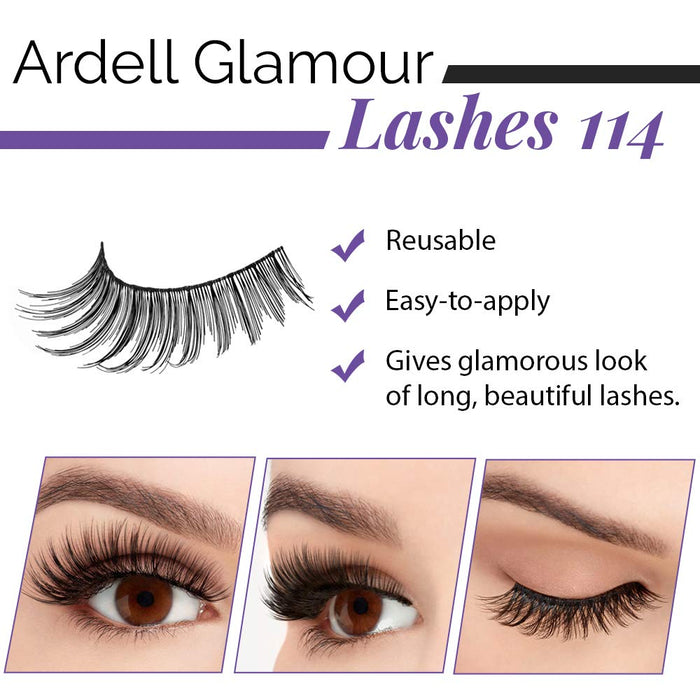Ardell - Strip Lashes - Glamour 114 (4 Pack)