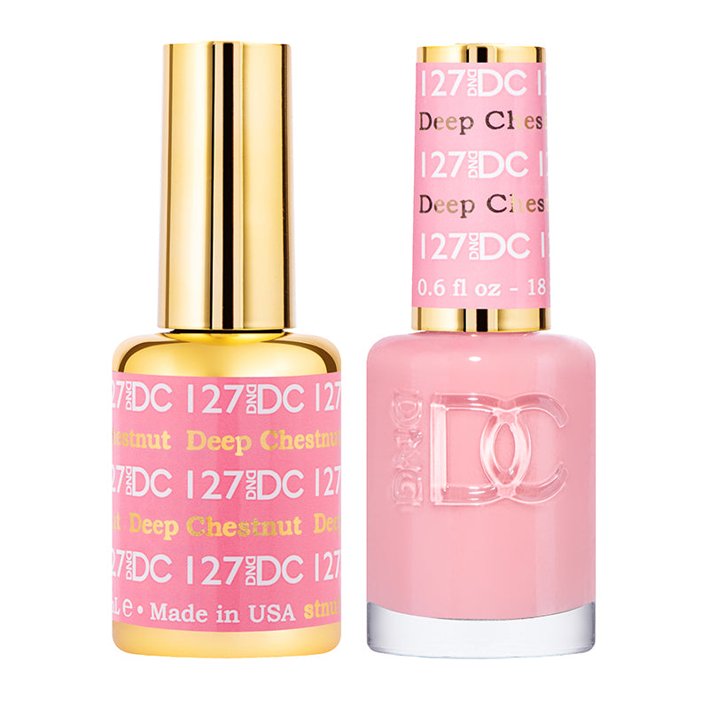 DND DC Duo #136 Rosa Geranio – Gel + Laca a juego 15 ml