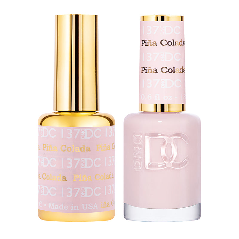 DND DC Duo #137 Piña Colada – Gel + Laca a juego 0.5 fl oz