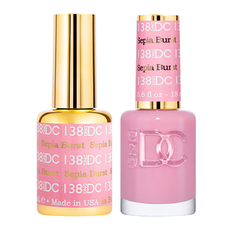 DND DC Duo #138 Sepia Burnt – Gel + Laca a juego 0.5 fl oz