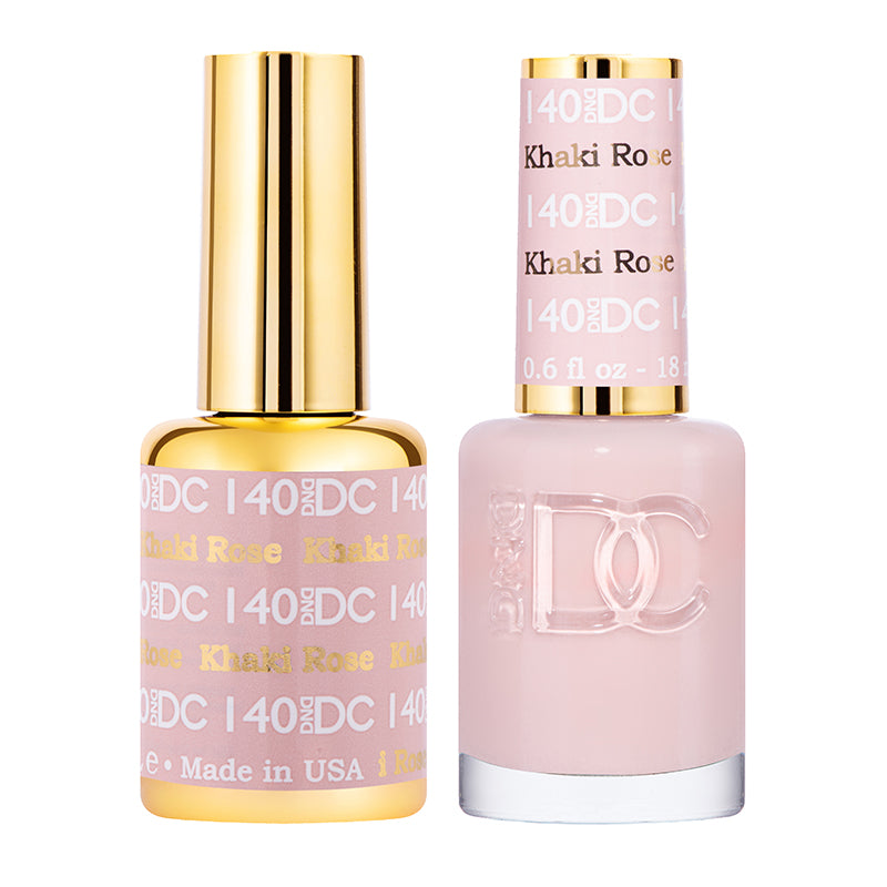 DND DC Duo #140 Rosa Caqui – Gel + Laca a juego 15 ml