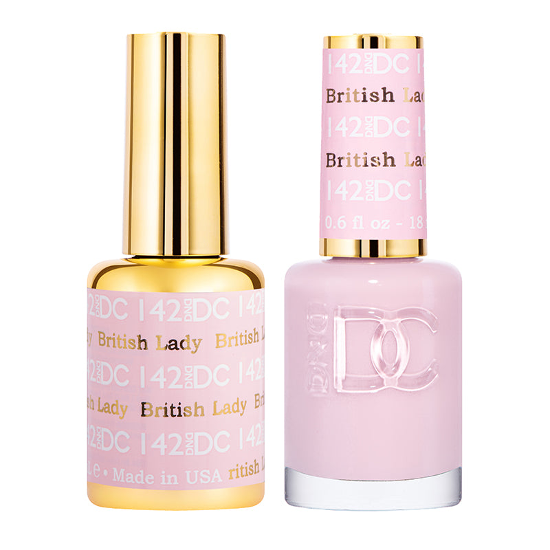 DND DC Duo #142 British Lady – Gel + Laca a juego 0.5 fl oz