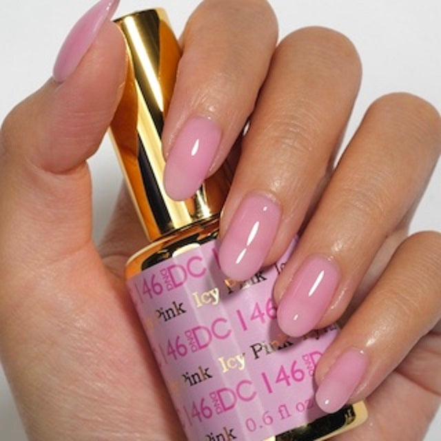DND DC Duo #146 Rosa Hielo – Gel + Laca a juego 0.5 fl oz