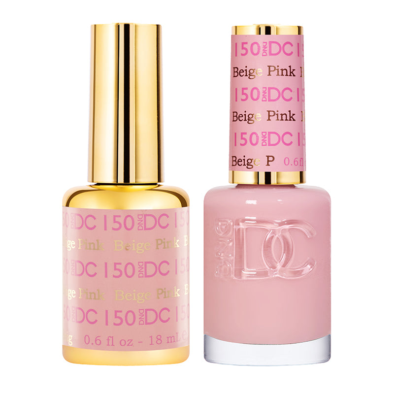 DND DC Duo #150 Beige Rosa – Gel + Laca a juego 0.5 fl oz