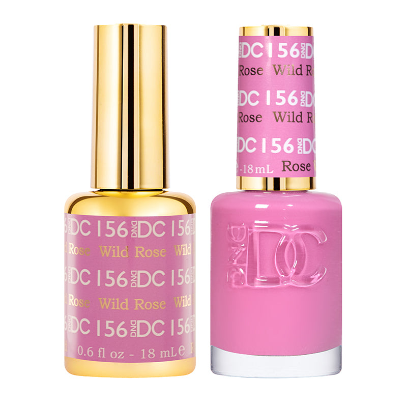 DND DC Duo #156 Rosa Silvestre – Gel + Laca a juego 15 ml