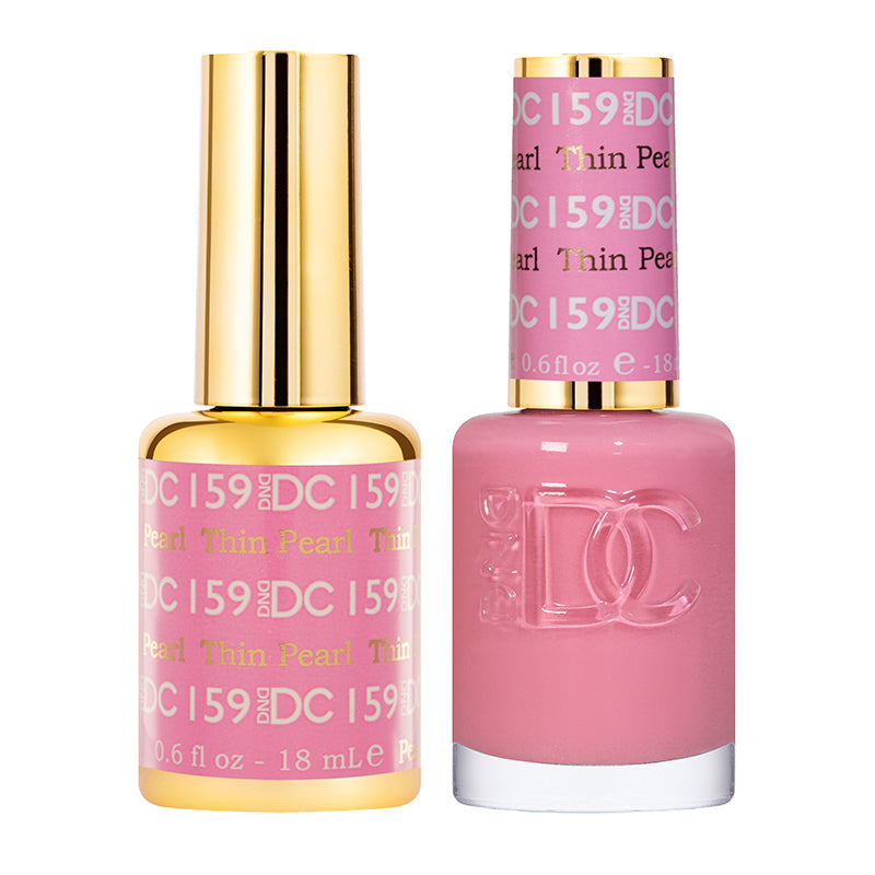 DND DC Duo #159 Thin Pearl – Gel + Matching Lacquer 0.5 fl oz