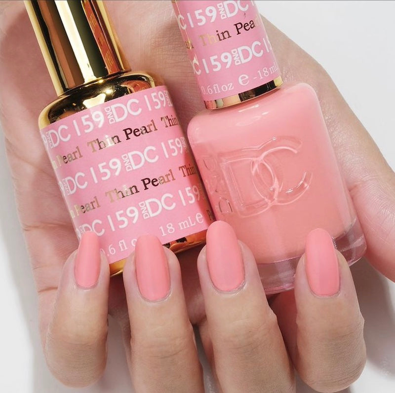 DND DC Duo #159 Thin Pearl – Gel + Matching Lacquer 0.5 fl oz