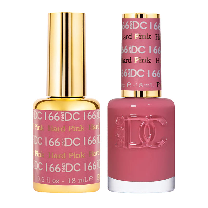 DND DC Duo #166 Rosa Duro – Gel + Laca a juego 0.5 fl oz