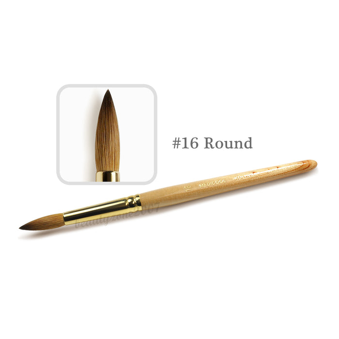 Medicool - Kolinsky Sable Acrylic Brush - #16 Round
