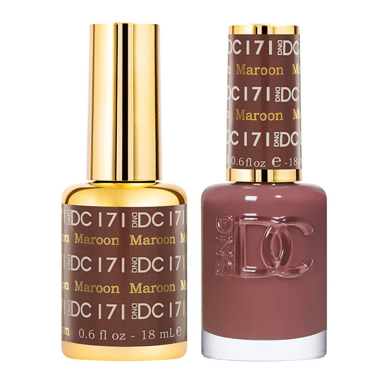 DND DC Duo #171 Maroon – Gel + Matching Lacquer 0.5 fl oz
