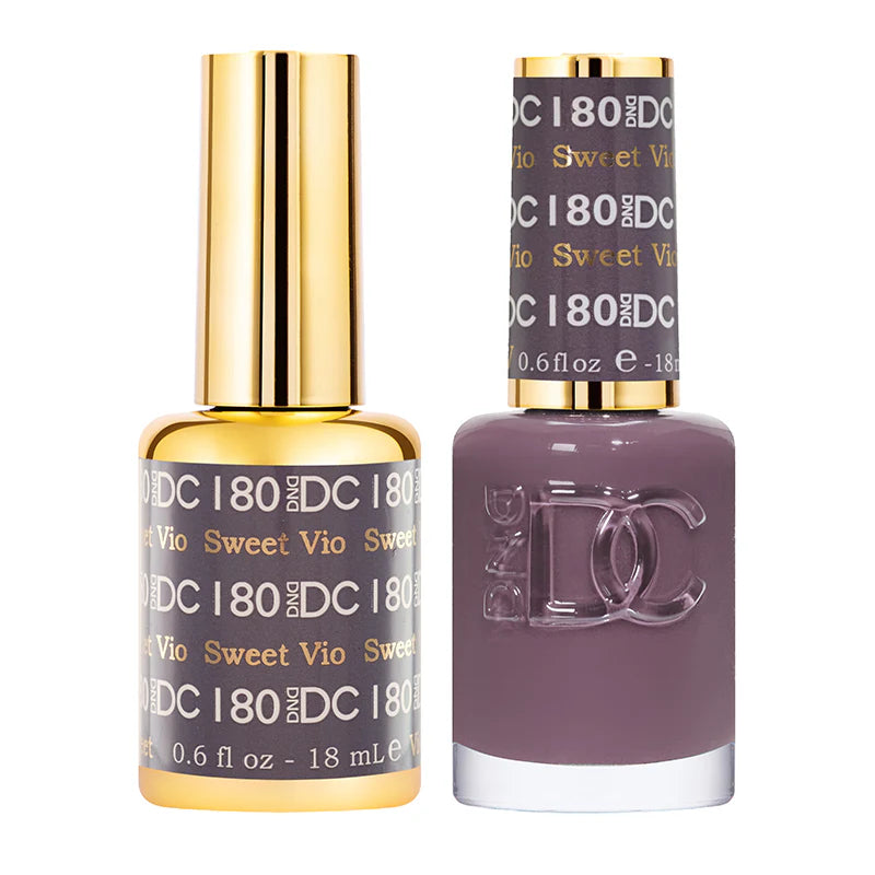 DND DC Duo #180 Sweet Violet – Gel + Matching Lacquer 0.5 fl oz