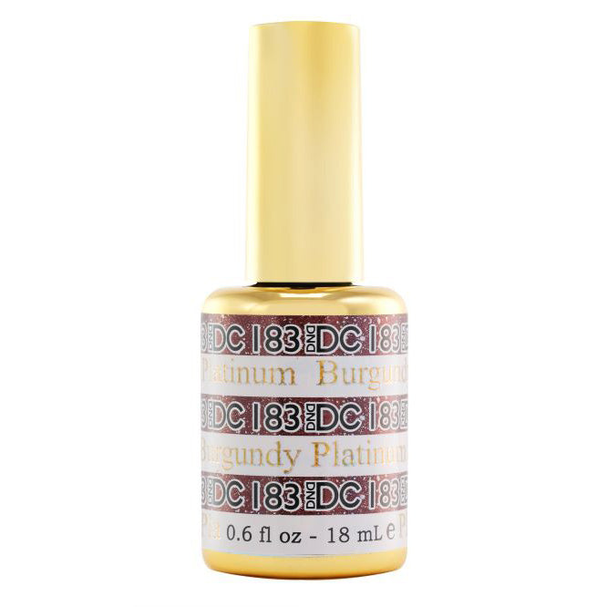 DND DC Platinum Burgundy 0.6 oz #183 – 0.6 fl oz UV/LED Soak Off