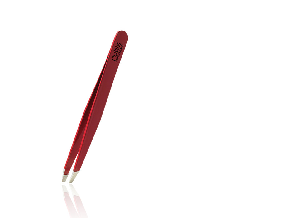 Rubis - 1K106 Slant Tweezer  - Red