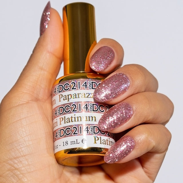 DND DC Platinum Paparazzi 0.6 oz #214 – 0.6 fl oz UV/LED Soak Off