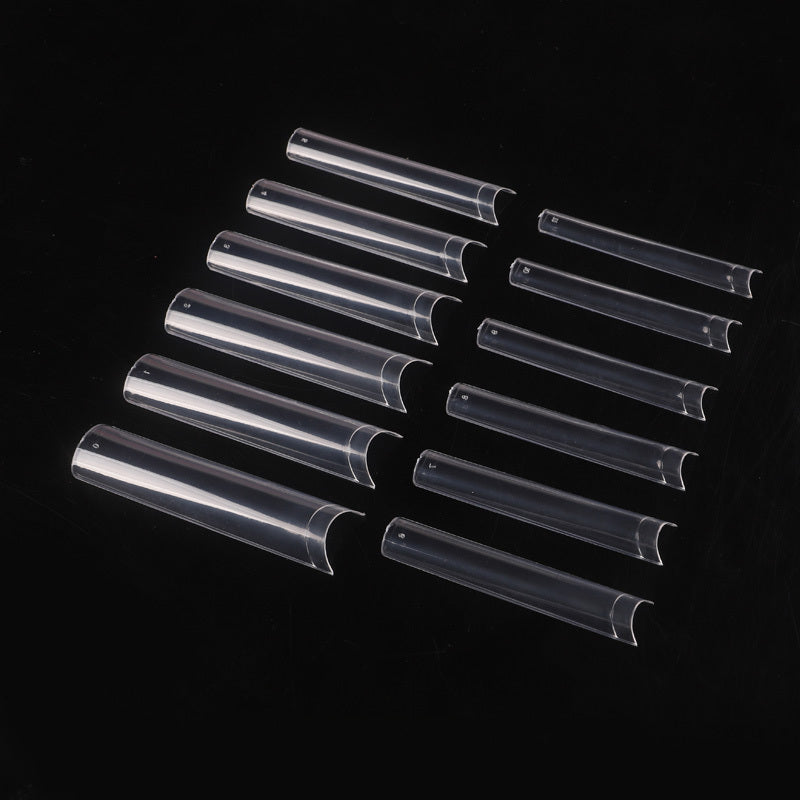 Soft Gel Tips 12 Sizes Extra Long Half Cover - Clear - 240pcs (2 Boxs)