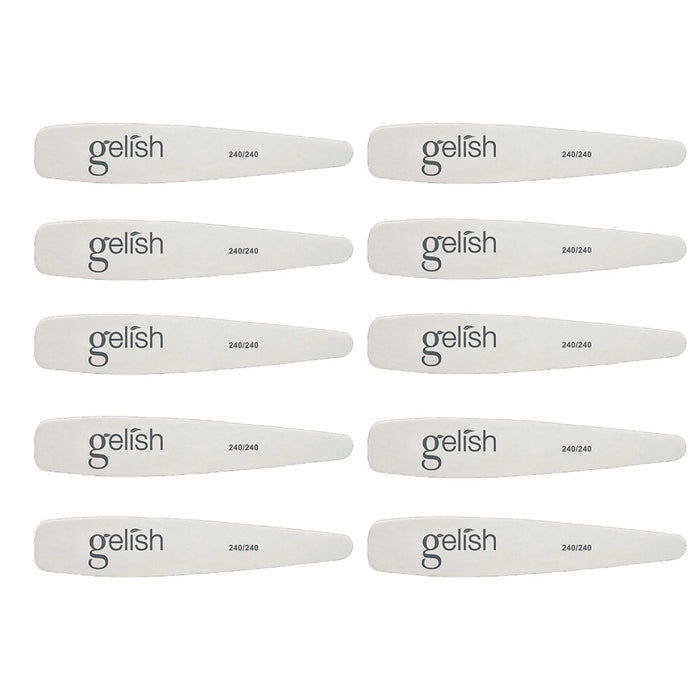 Gelish - 240/240 Thin Wooden File (10 pc)