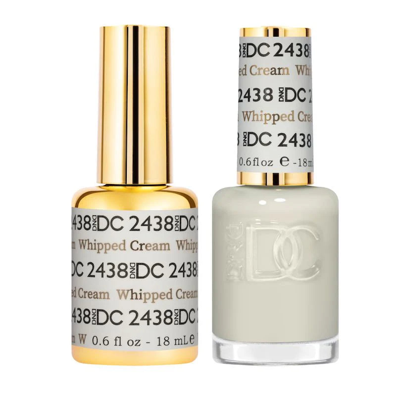 DND DC Duo #2438 Crema batida – Gel + Laca a juego 0.5 fl oz
