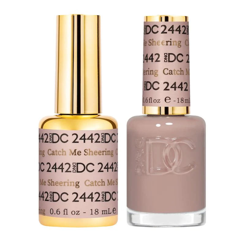 DND DC Duo #2442 Catch Me Sheering – Gel + Laca a juego 0.5 fl oz