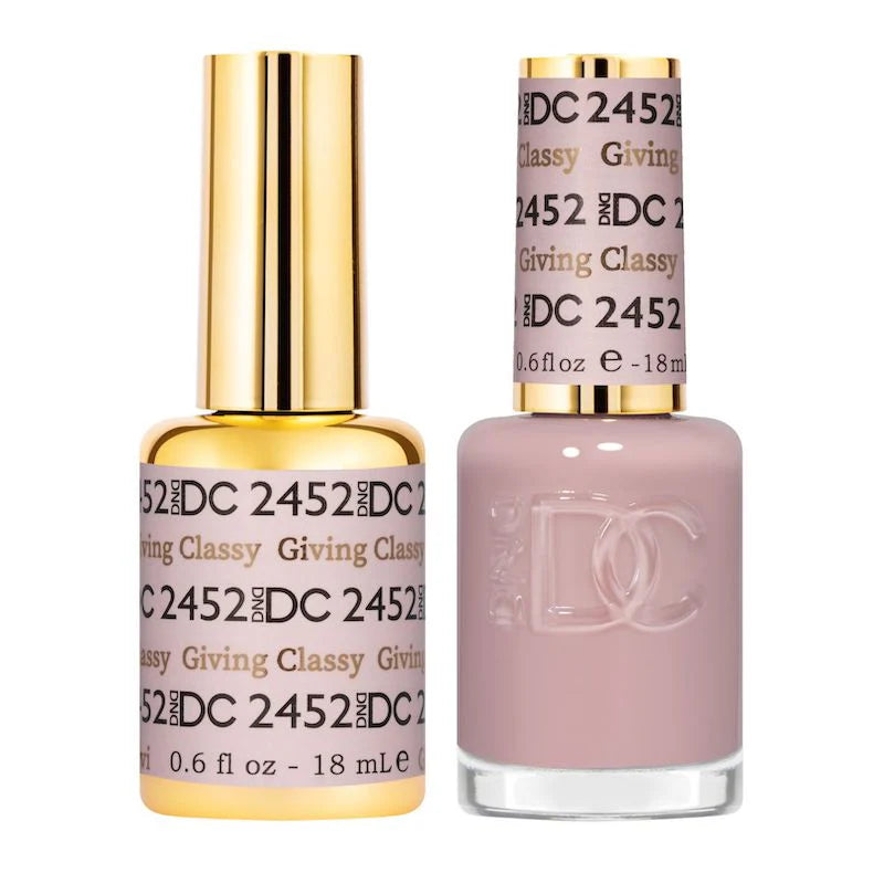 DND DC Duo #2452 Giving Classy – Gel + Laca a juego 0.5 fl oz