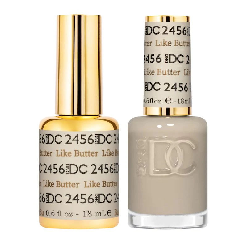 DND DC Duo #2456 Like Butter – Gel + Laca a juego 0.5 fl oz