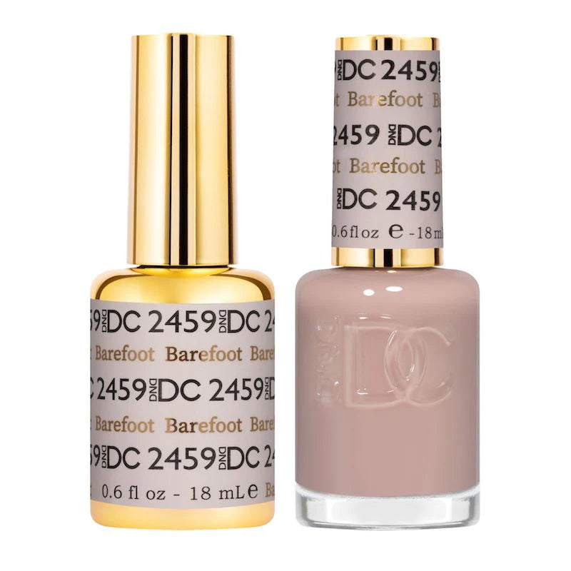 DND DC Duo #2459 Barefoot – Gel + Laca a juego 0.5 fl oz