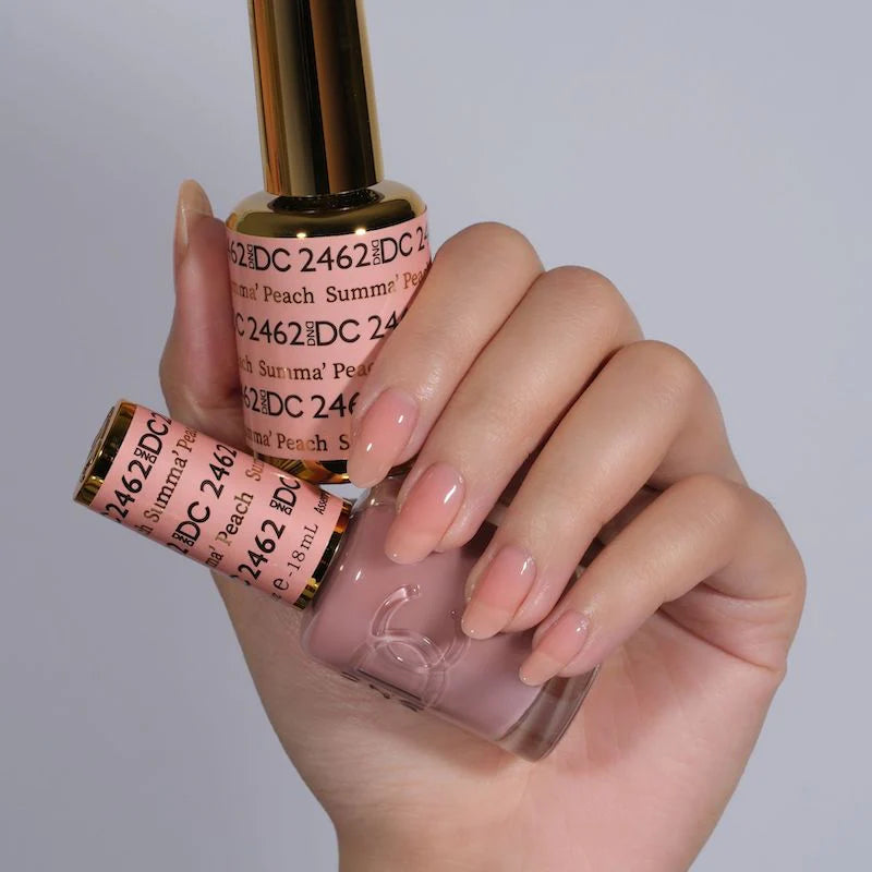 DND DC Duo #2462 Summa' Peach – Gel + Laca a juego 0.5 fl oz