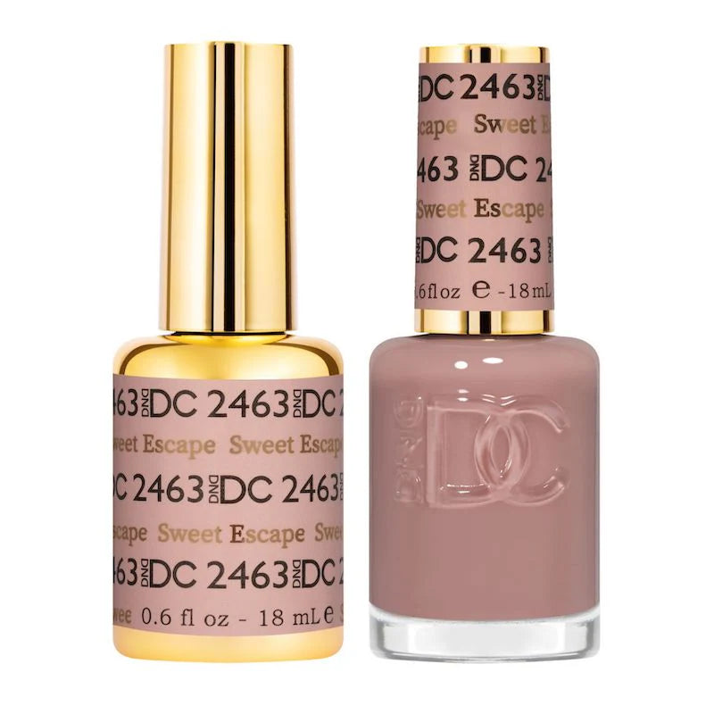 DND DC Duo #2463 Sweet Escape – Gel + Laca a juego 0.5 fl oz
