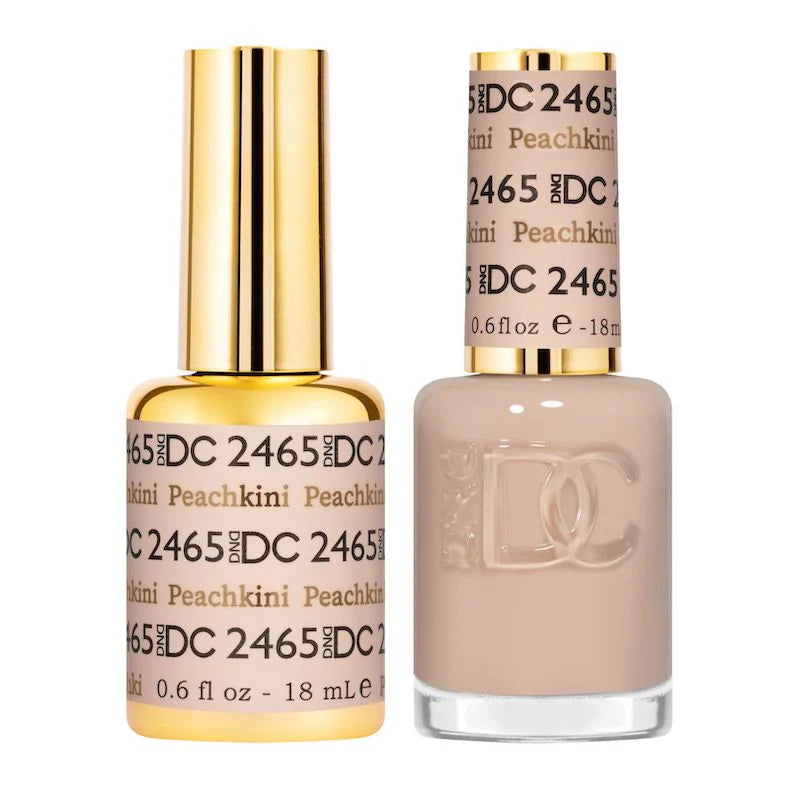 DND DC Duo #2465 Peachkini – Gel + Laca a juego 0.5 fl oz