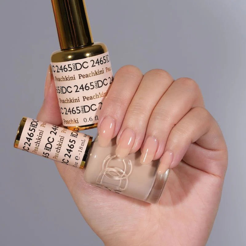 DND DC Duo #2465 Peachkini – Gel + Laca a juego 0.5 fl oz