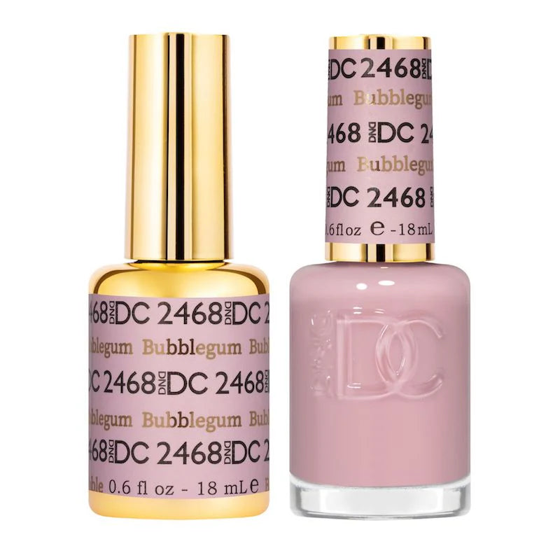 DND DC Duo #2468 Chicle – Gel + Laca a juego 0.5 fl oz