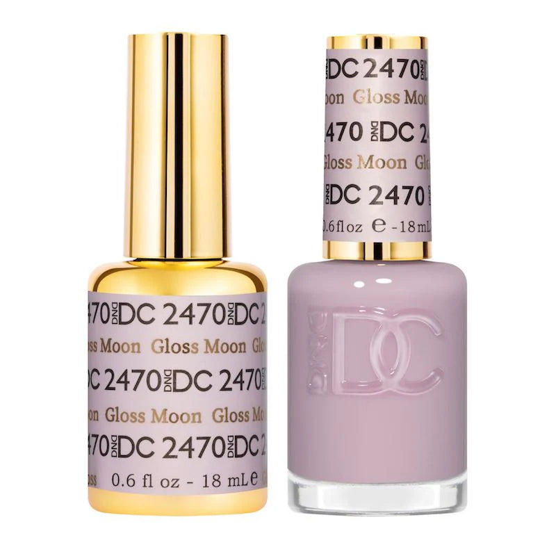 DND DC Duo #2470 Gloss Moon – Gel + Laca a juego 0.5 fl oz