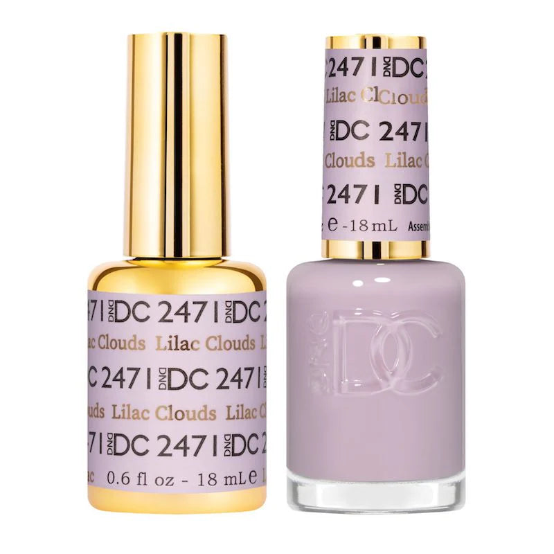 DND DC Duo #2471 Nubes Lilas – Gel + Laca a juego 15 ml