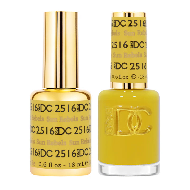 DND DC Duo #2516 Sun Rebels – Gel + Laca a juego 0.5 fl oz