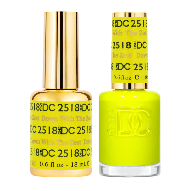DND DC Duo #2518 Down With The Zest – Gel + Laca a juego 0.5 fl oz