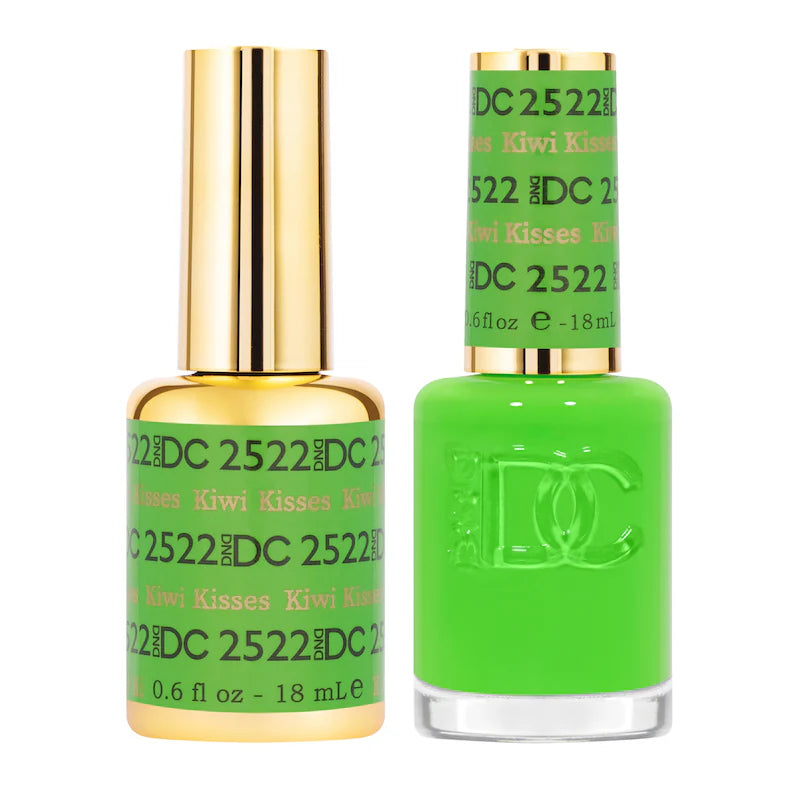 DND DC Duo #2522 Kiwi Kisses – Gel + Laca a juego 0.5 fl oz