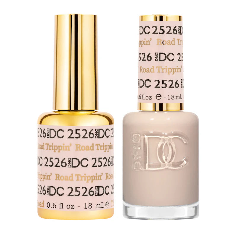 DND DC Duo #2526 Road Trippin' – Gel + Laca a juego 0.5 fl oz