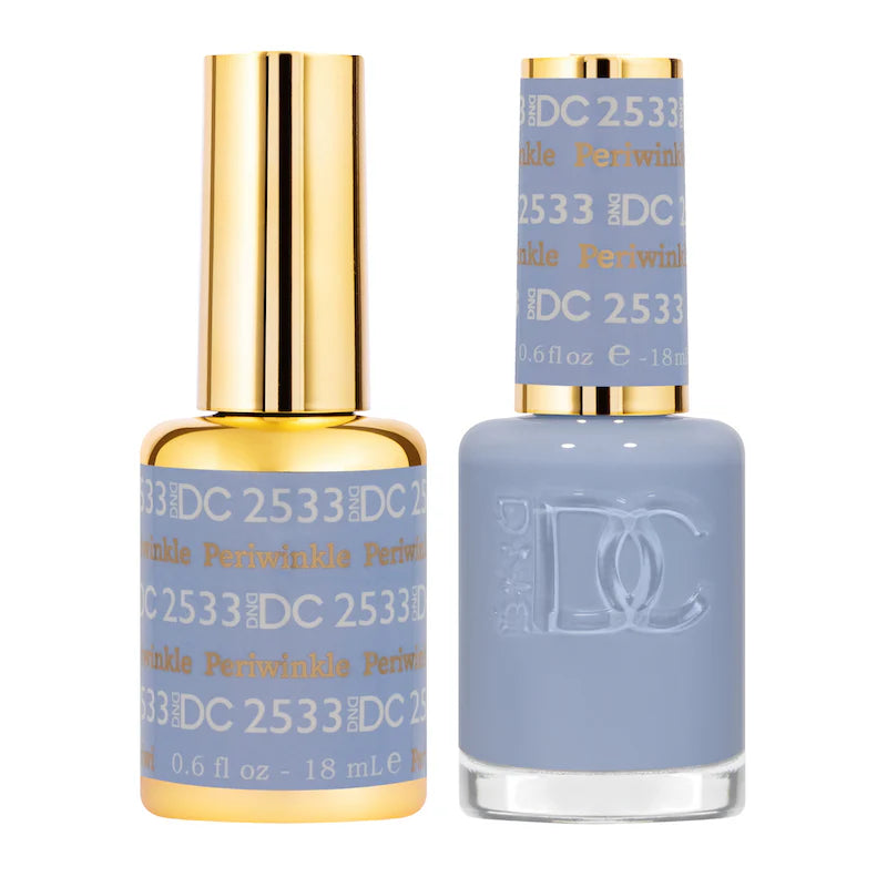DND DC Duo #2533 Periwinkle – Gel + Laca a juego 0.5 fl oz
