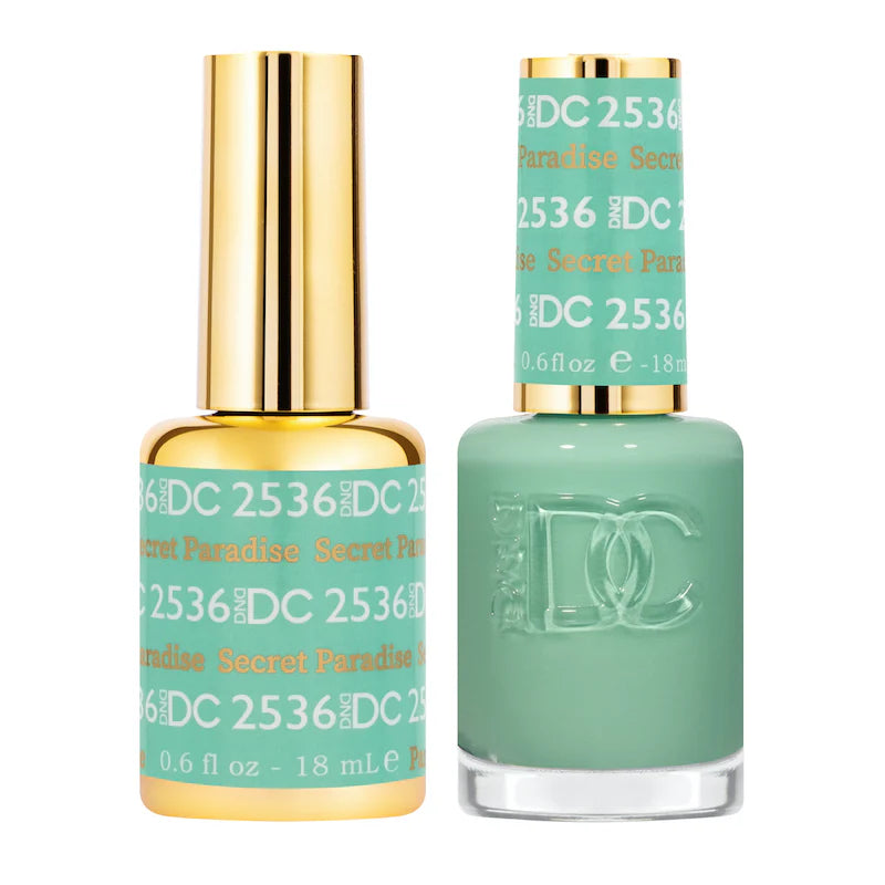 DND DC Duo #2536 Secret Paradise – Gel + Laca a juego 0.5 fl oz