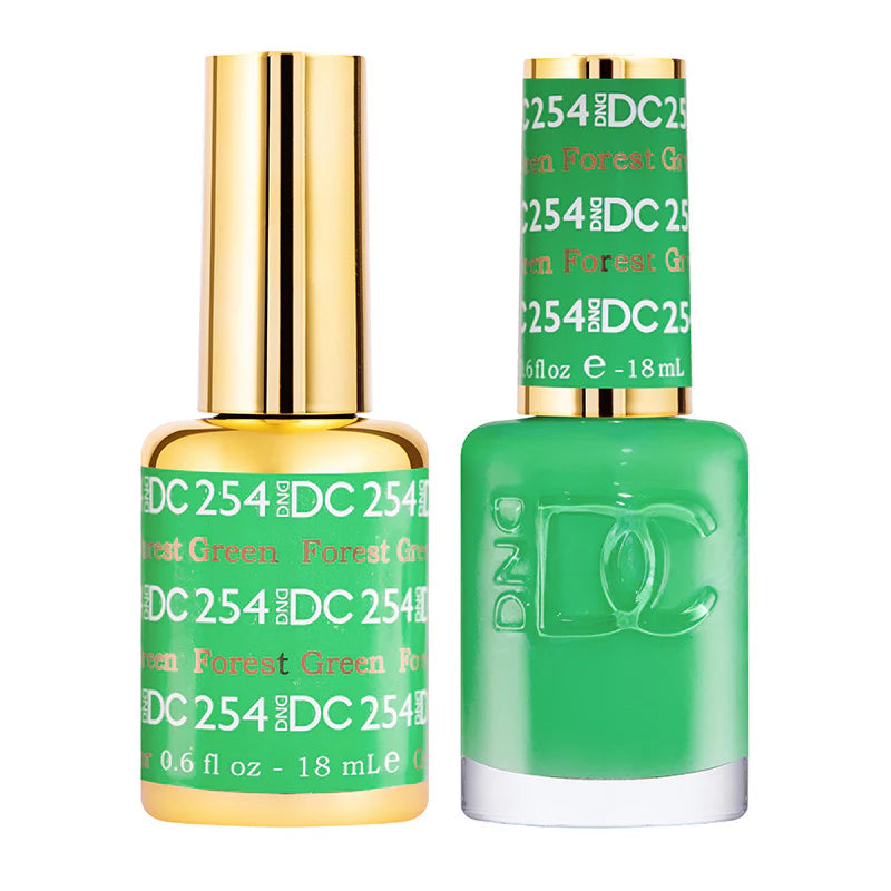 DND DC Duo #254 Verde Bosque – Gel + Laca a juego 15 ml