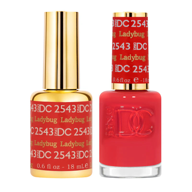 DND DC Duo #2543 Mariquita – Gel + Laca a juego 0.5 fl oz