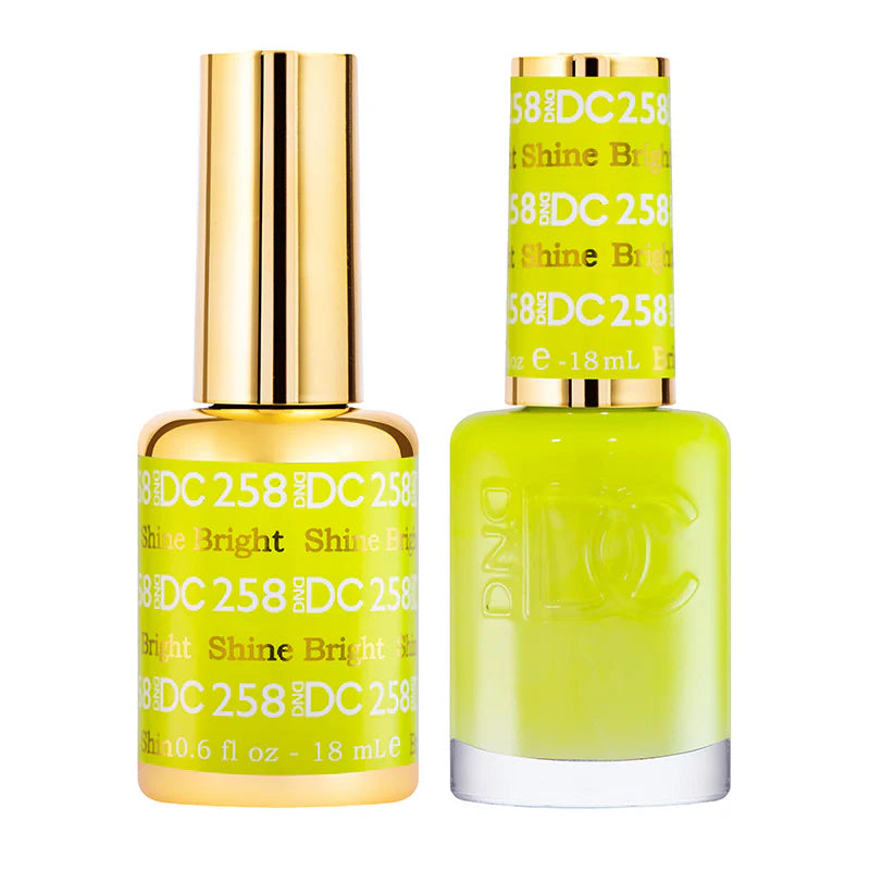 DND DC Duo #258 Brillo Intenso – Gel + Laca a Juego 15 ml
