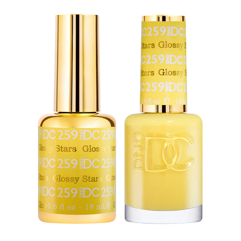 DND DC Duo #259 Glossy Stars – Gel + Laca a juego 0.5 fl oz